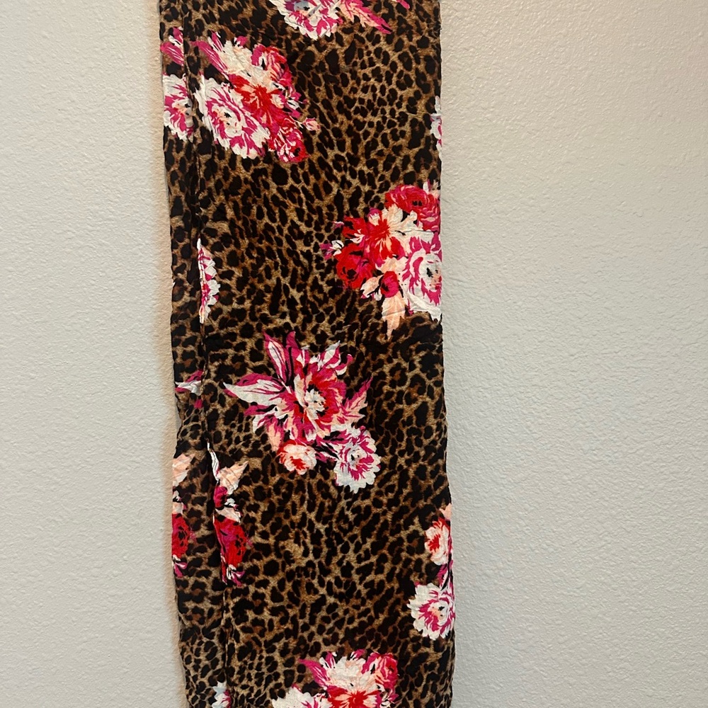 Victoria's Secret Brown and Pink Floral Sarong